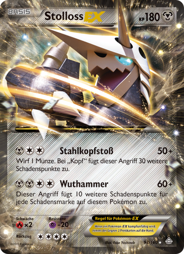 Stolloss EX 93 — Primal Clash (German Pokémon TCG card)