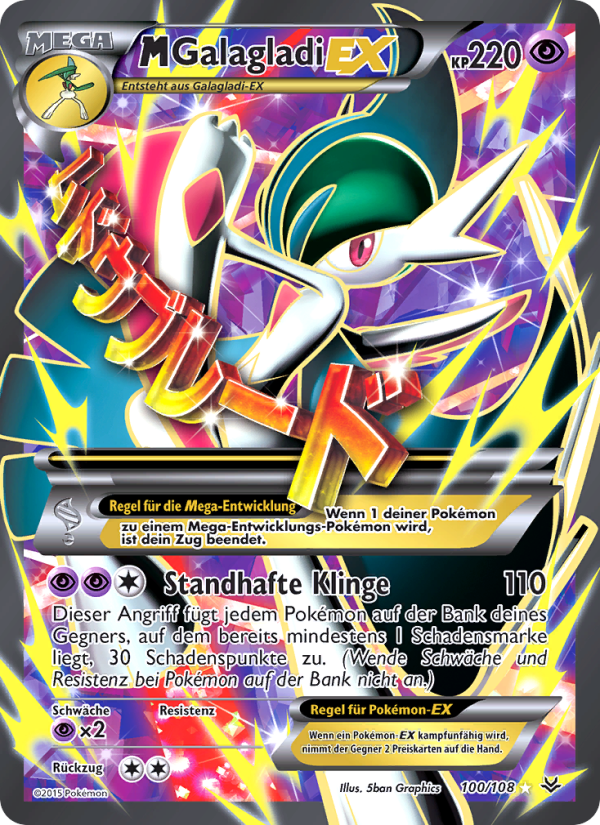 M-Galagladi EX 100 — Roaring Skies (German Pokémon TCG card)