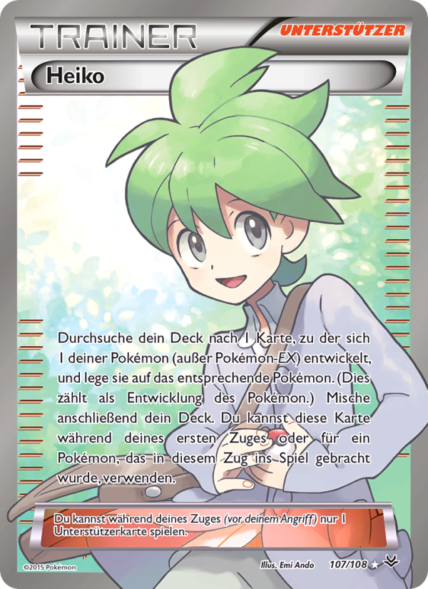 Heiko 107 — Roaring Skies (German Pokémon TCG card)