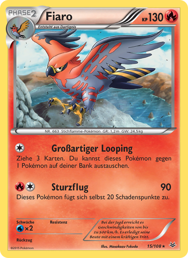 Fiaro 15 — Roaring Skies (German Pokémon TCG card)
