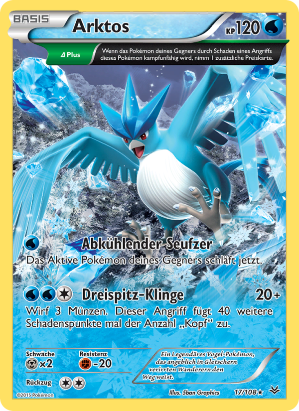 Arktos 17 — Roaring Skies (German Pokémon TCG card)