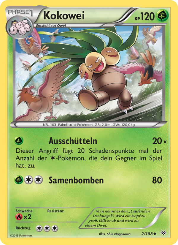 Kokowei 2 — Roaring Skies (German Pokémon TCG card)