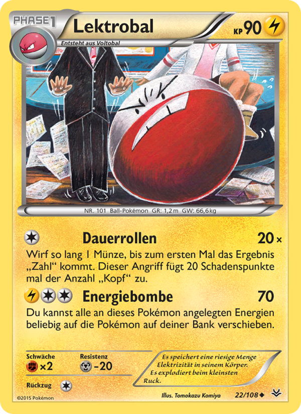 Lektrobal 22 — Roaring Skies (German Pokémon TCG card)