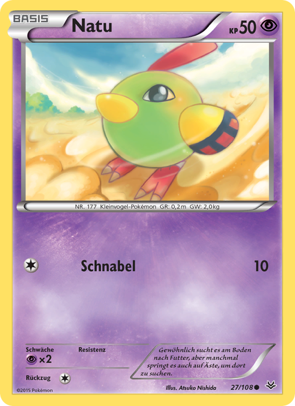 Natu 27 — Roaring Skies (German Pokémon TCG card)