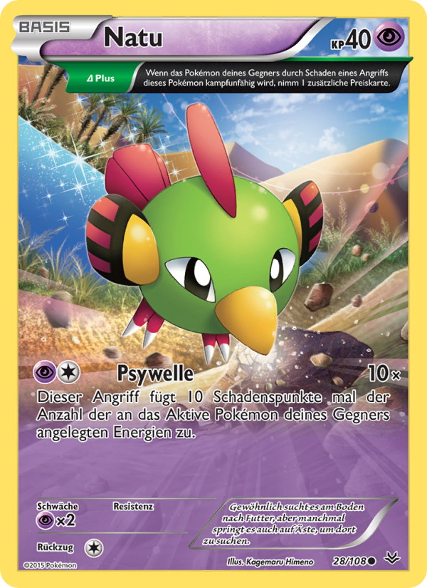 Natu 28 — Roaring Skies (German Pokémon TCG card)