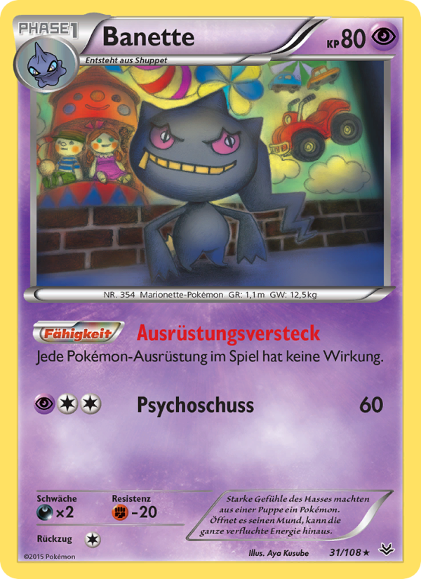 Banette 31 — Roaring Skies (German Pokémon TCG card)