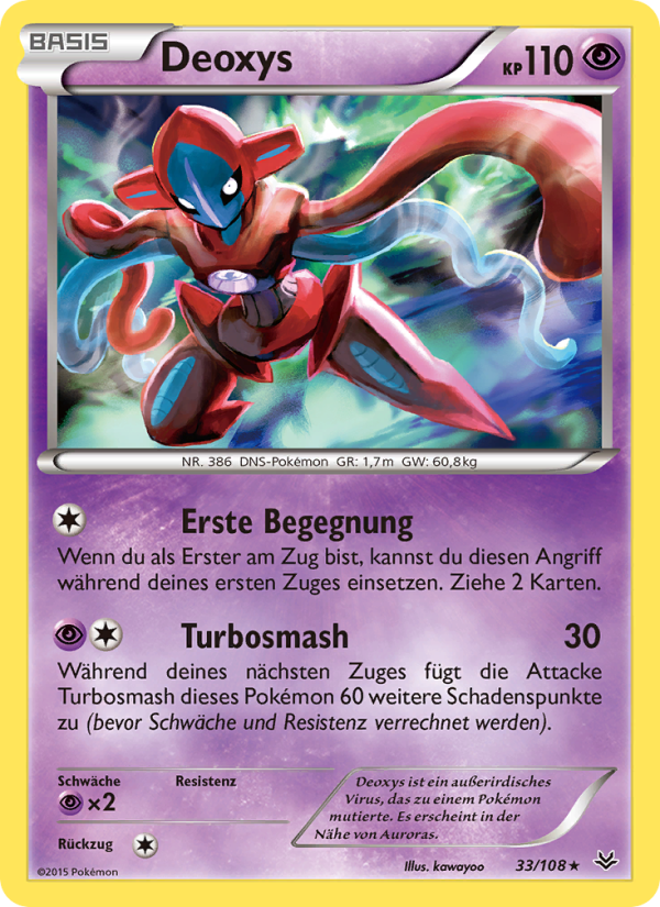Deoxys 33 — Roaring Skies (German Pokémon TCG card)