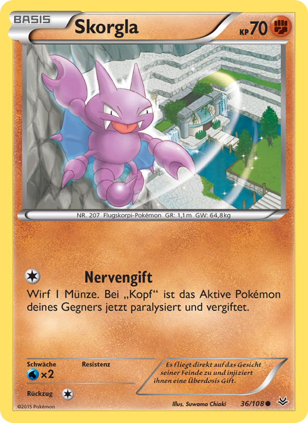 Skorgla 36 — Roaring Skies (German Pokémon TCG card)