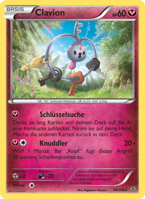Clavion 48 — Roaring Skies (German Pokémon TCG card)