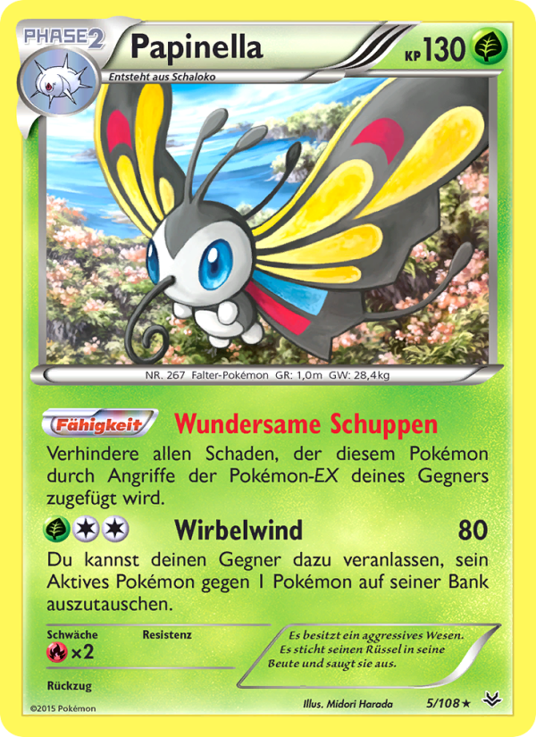 Papinella 5 — Roaring Skies (German Pokémon TCG card)
