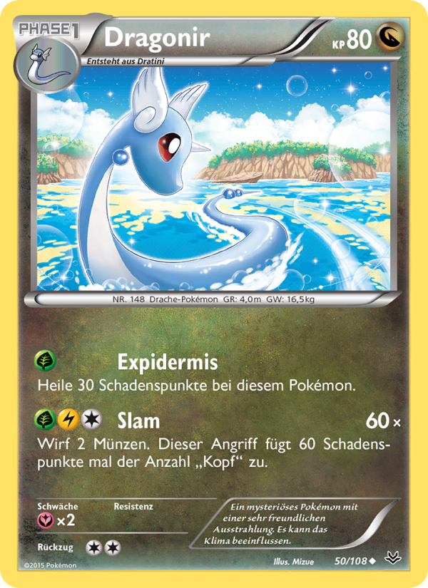 Dragonir 50 — Roaring Skies (German Pokémon TCG card)