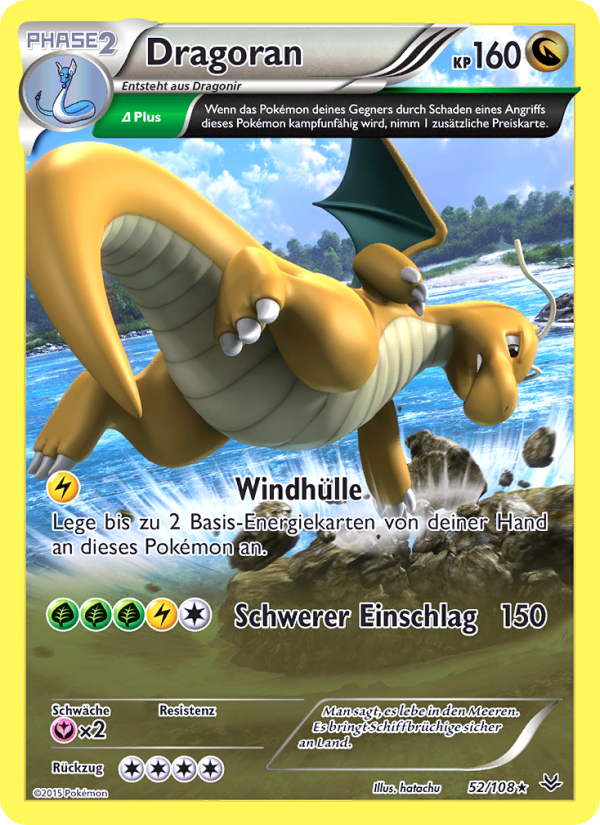 Dragoran 52 — Roaring Skies (German Pokémon TCG card)
