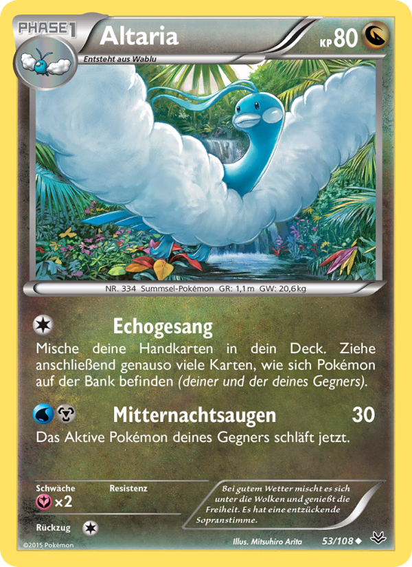 Altaria 53 — Roaring Skies (German Pokémon TCG card)