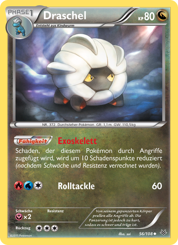 Draschel 56 — Roaring Skies (German Pokémon TCG card)