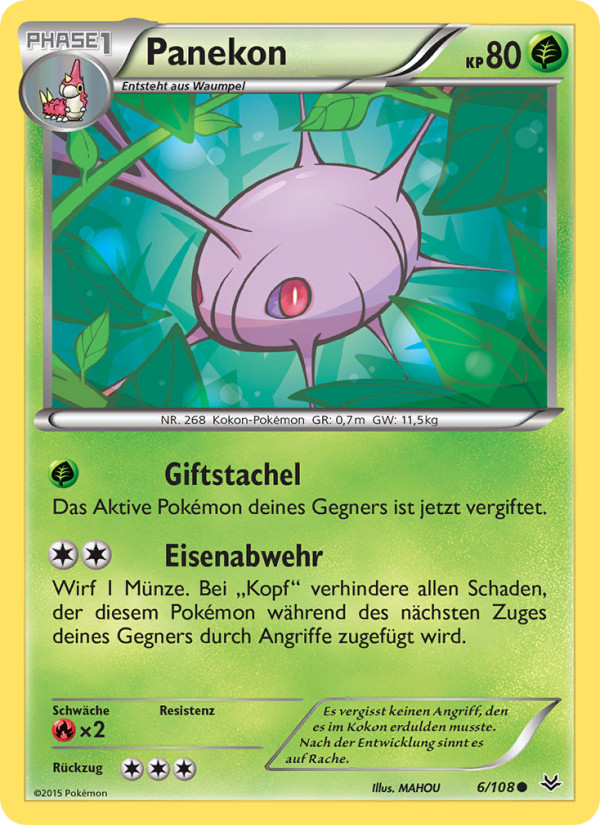 Panekon 6 — Roaring Skies (German Pokémon TCG card)