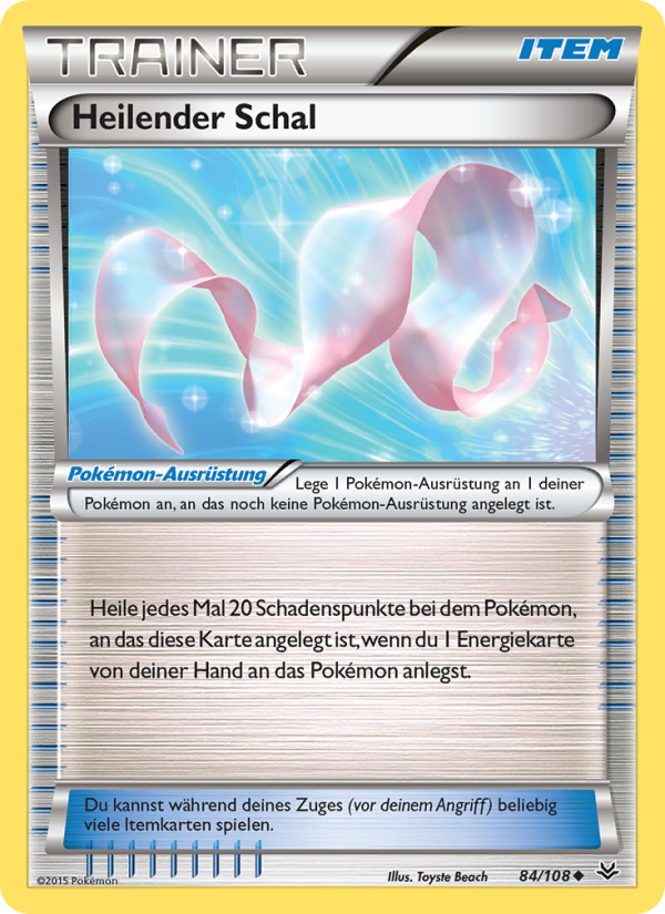 Heilender Schal 84 — Roaring Skies (German Pokémon TCG card)