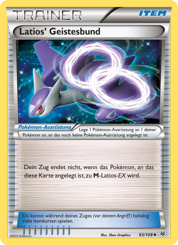 Latios' Geistesbund 85 — Roaring Skies (German Pokémon TCG card)