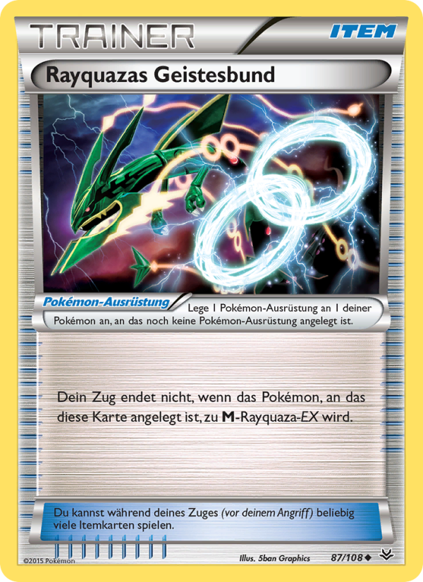 Rayquazas Geistesbund 87 — Roaring Skies (German Pokémon TCG card)