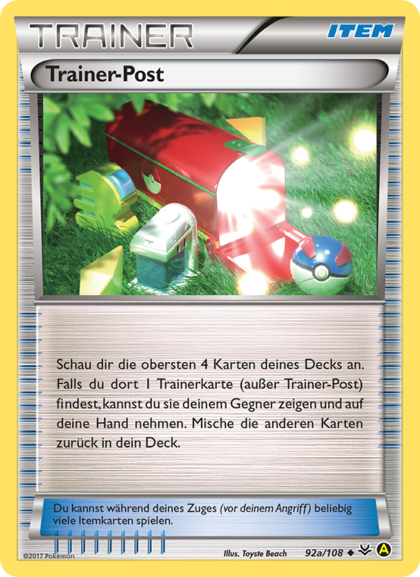TrainerPost 92a — Roaring Skies (German Pokémon TCG card)