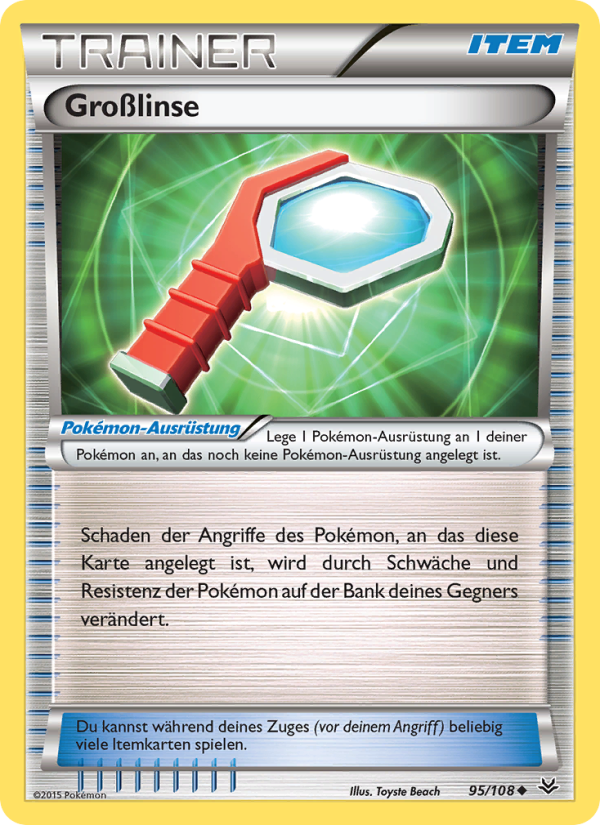 Großlinse 95 — Roaring Skies (German Pokémon TCG card)