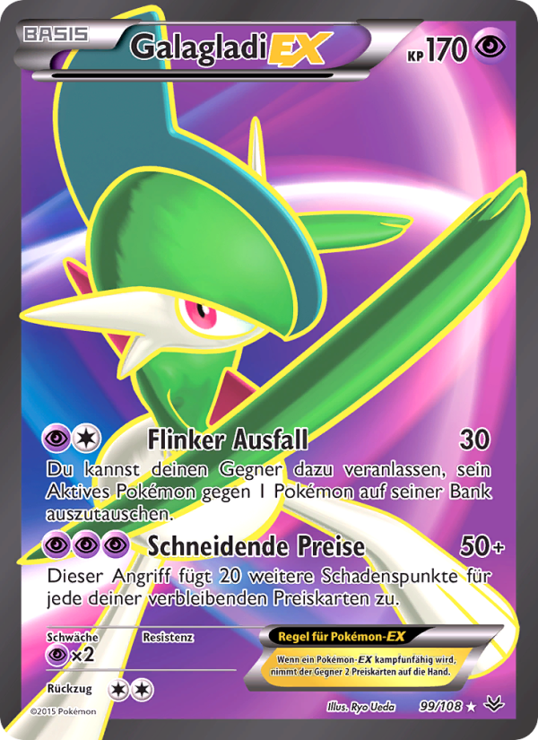 Galagladi EX 99 — Roaring Skies (German Pokémon TCG card)