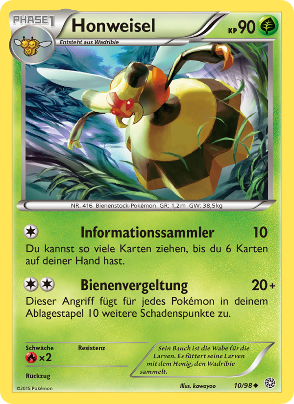 Honweisel 10 — Ancient Origins (German Pokémon TCG card)