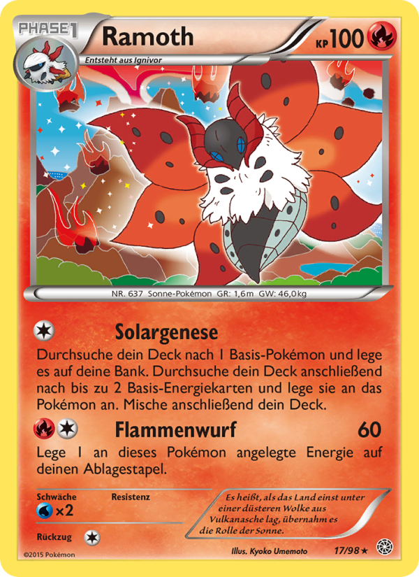 Ramoth 17 — Ancient Origins (German Pokémon TCG card)