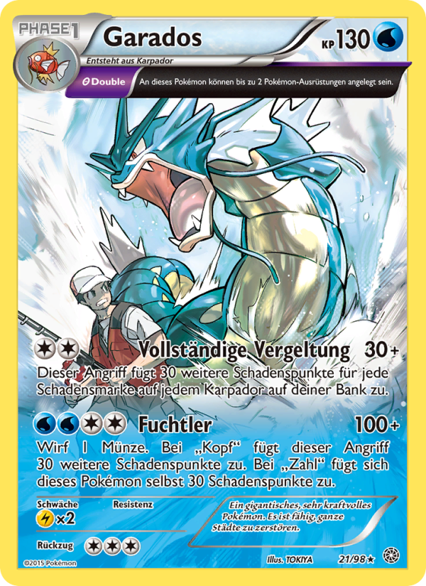 Garados 21 — Ancient Origins (German Pokémon TCG card)