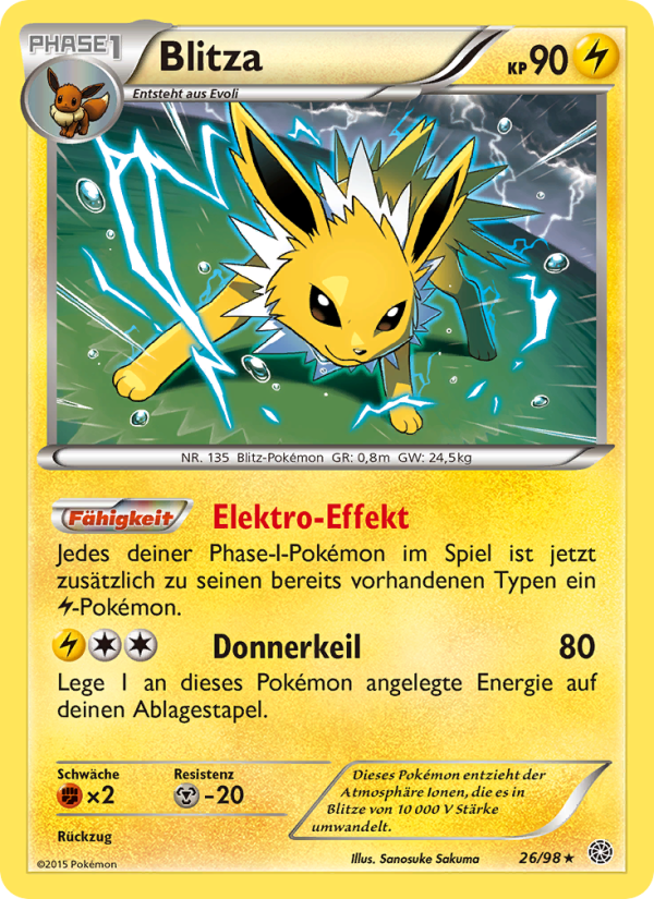 Blitza 26 — Ancient Origins (German Pokémon TCG card)