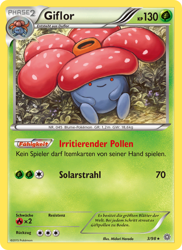 Giflor 3 — Ancient Origins (German Pokémon TCG card)