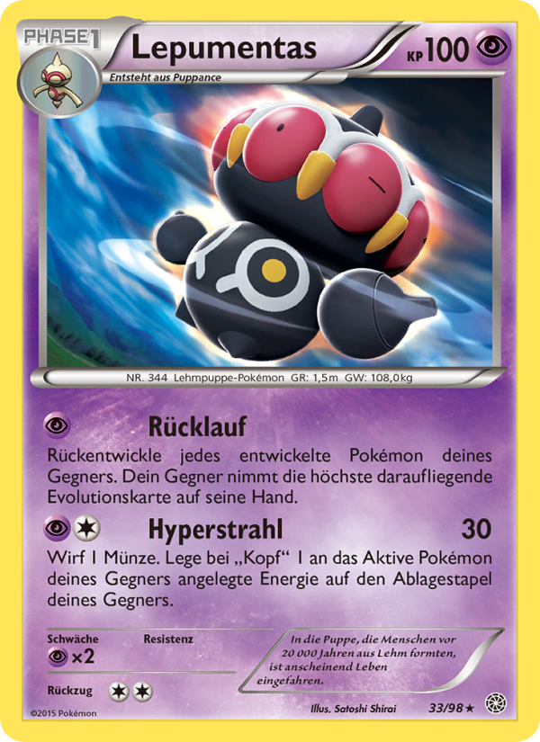 Lepumentas 33 — Ancient Origins (German Pokémon TCG card)