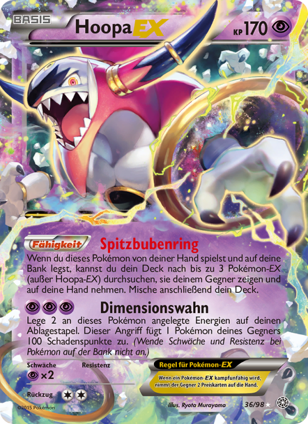 Hoopa EX 36 — Ancient Origins (German Pokémon TCG card)