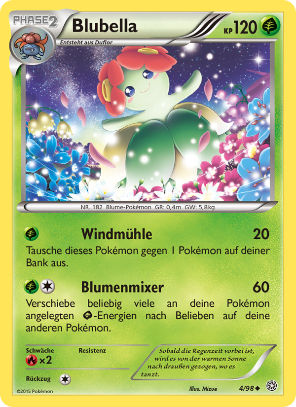 Blubella 4 — Ancient Origins (German Pokémon TCG card)