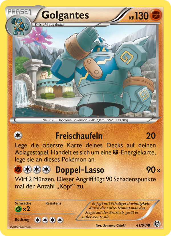 Golgantes 41 — Ancient Origins (German Pokémon TCG card)