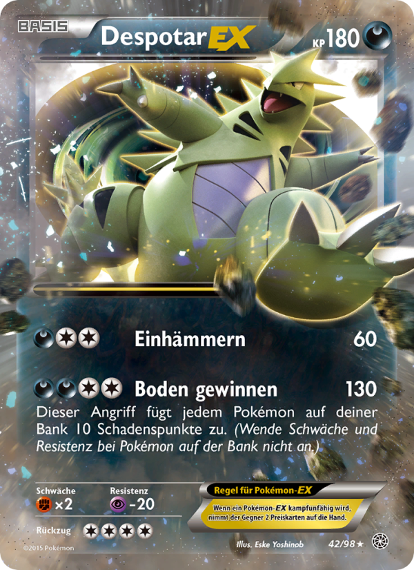 Despotar EX 42 — Ancient Origins (German Pokémon TCG card)