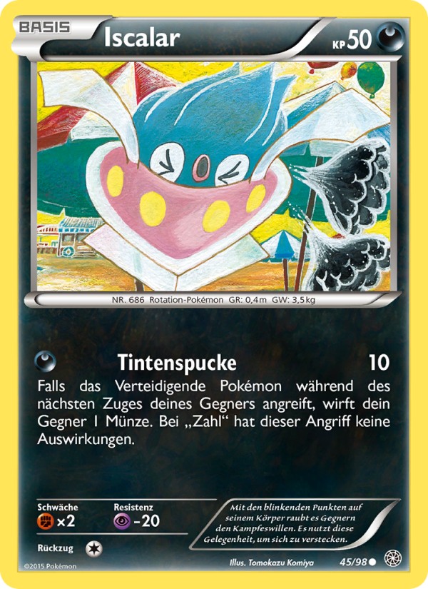 Iscalar 45 — Ancient Origins (German Pokémon TCG card)