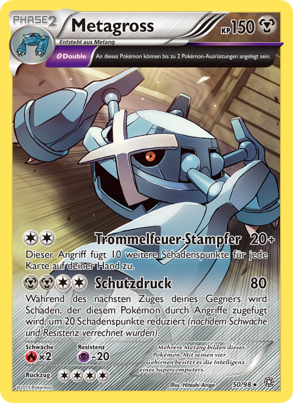 Metagross 50 — Ancient Origins (German Pokémon TCG card)