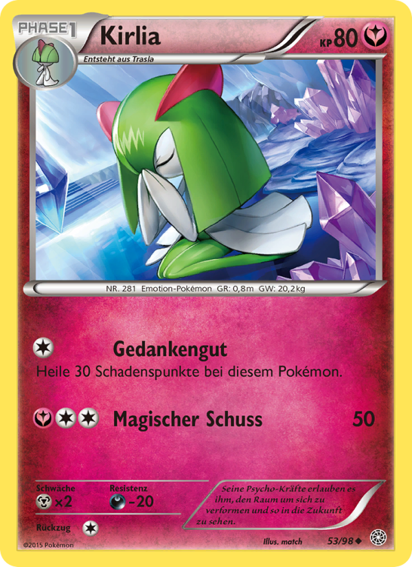 Kirlia 53 — Ancient Origins (German Pokémon TCG card)