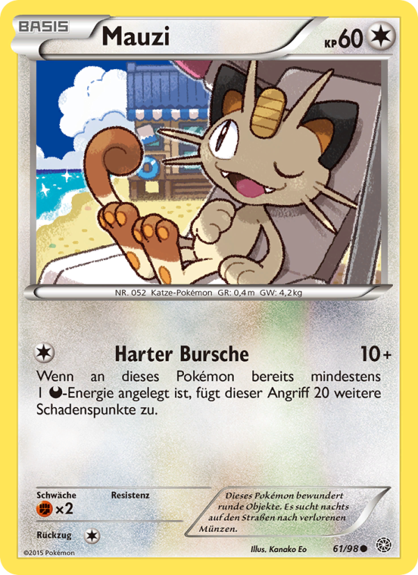 Mauzi 61 — Ancient Origins (German Pokémon TCG card)