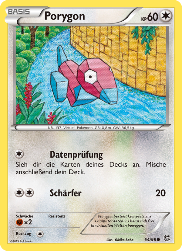 Porygon 64 — Ancient Origins (German Pokémon TCG card)