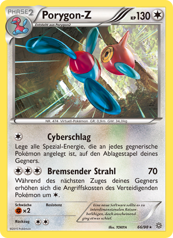 Porygon-Z 66 — Ancient Origins (German Pokémon TCG card)