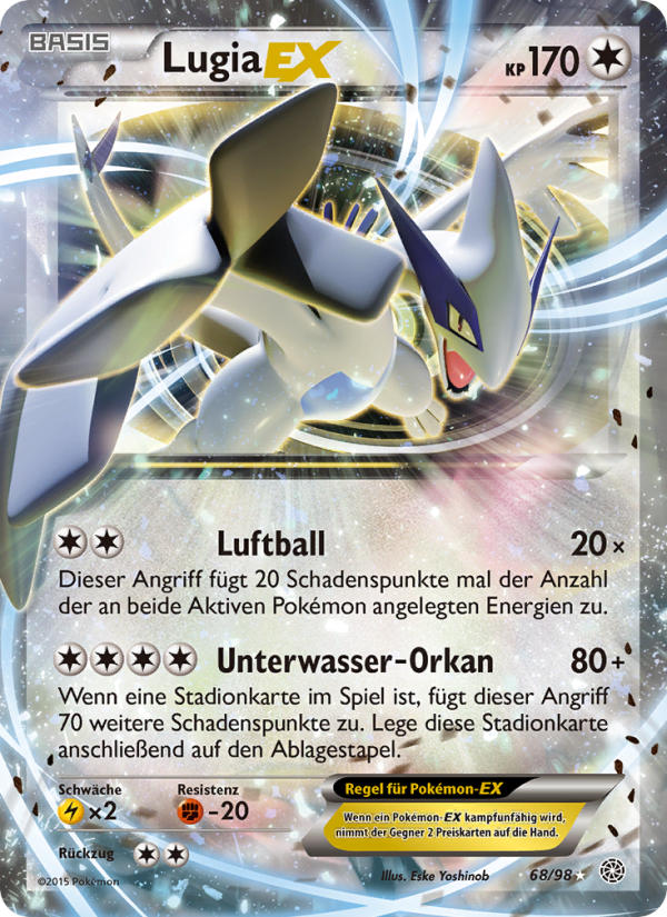 Lugia EX 68 — Ancient Origins (German Pokémon TCG card)