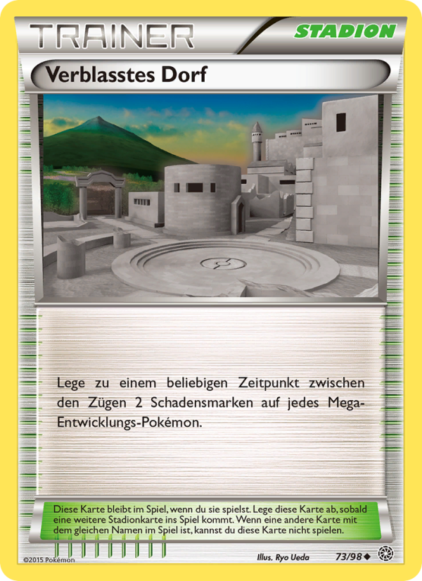 Verblasstes Dorf 73 — Ancient Origins (German Pokémon TCG card)