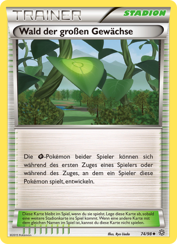 Wald der großen Gewächse 74 — Ancient Origins (German Pokémon TCG card)