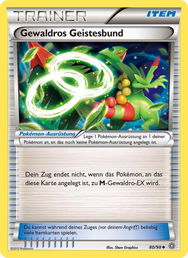 Gewaldros Geistesbund 80 — Ancient Origins (German Pokémon TCG card)