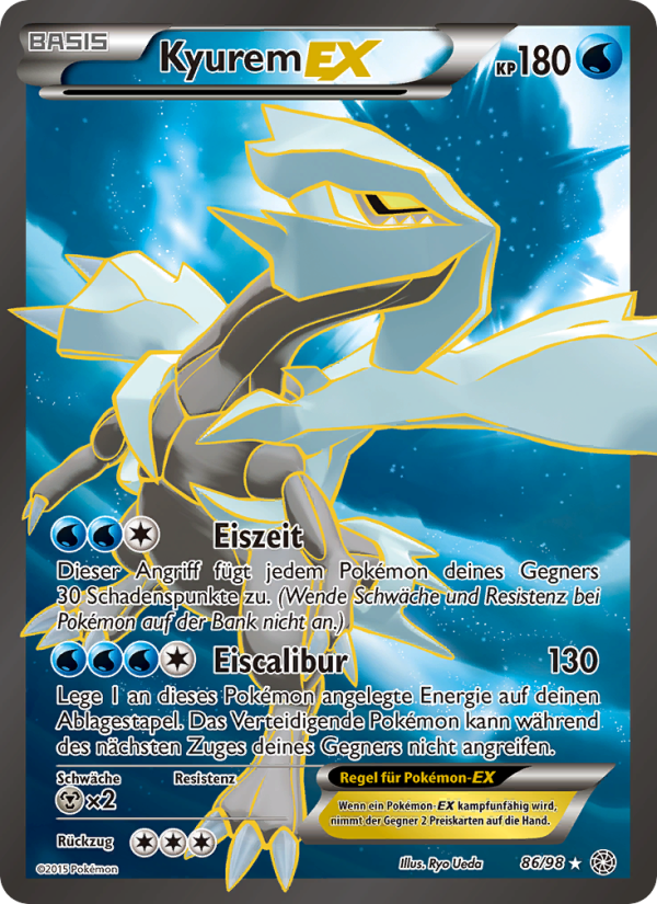 Kyurem EX 86 — Ancient Origins (German Pokémon TCG card)