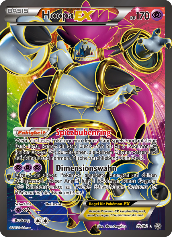 Hoopa EX 89 — Ancient Origins (German Pokémon TCG card)