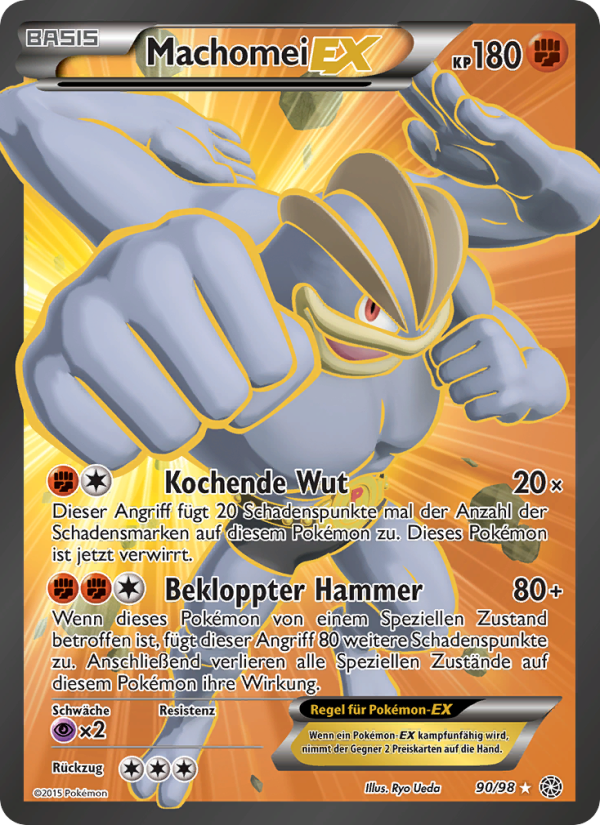 Machomei EX 90 — Ancient Origins (German Pokémon TCG card)
