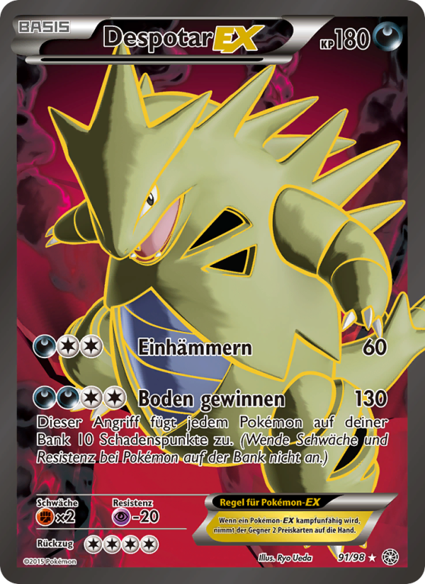 Despotar EX 91 — Ancient Origins (German Pokémon TCG card)