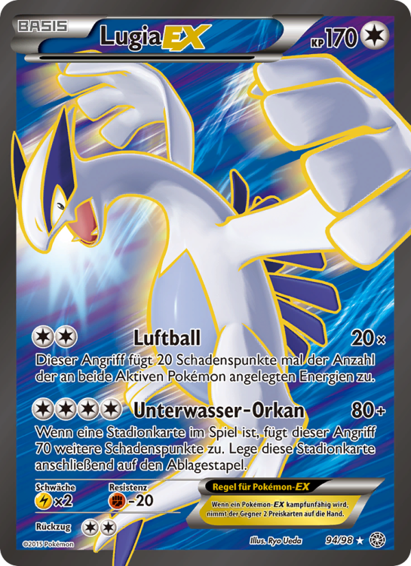 Lugia EX 94 — Ancient Origins (German Pokémon TCG card)